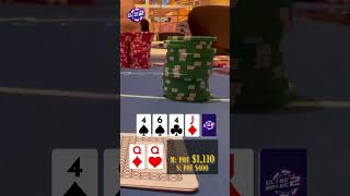 OVER PAIRS GO DOWN IN FLAMES! #shorts #pokervlog #poker #poker2023