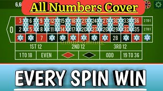 All Numbers Cover 🌷| Every Spin Win | Roulette Strategy To Win | Roulette Tricks