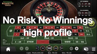 No Risk No winning Roulette strategy