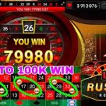 CASINO ROULETTE STRATEGY | 3K TO 100K WIN | LIVE RUSSIAN ROULETTE GAME | TODAY BIG WIN | BEST’GAME 🎮