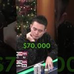 Trapping with Pocket Kings on Hustler in a $69,000 POT! | #pokershorts #poker