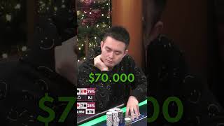 Trapping with Pocket Kings on Hustler in a $69,000 POT! | #pokershorts #poker