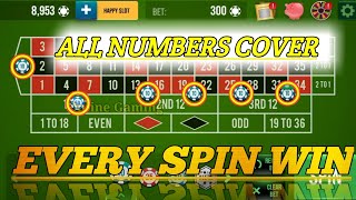 ALL NUMBERS COVER🌹| Every Spin Win | Roulette Strategy To Win | Roulette Tricks