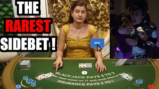 The Absolute RAREST Hand In BlackJack !!!