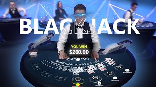I Turned $200 Into $1000 On Blackjack! (Stake)