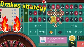 Copying Drakes roulette strategy modified to win 🤑💰🤑