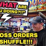 Blackjack – Pit Boss Orders Re-Shuffle Mid Shoe 😱!!!