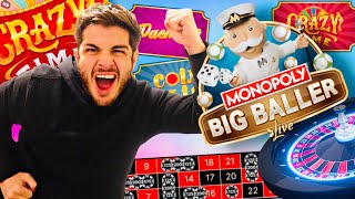 Going Hard On Monopoly, Crazy Time & Roulette!!!