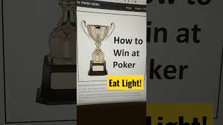 Poker Tip 2 = Eat light meals