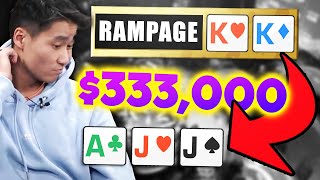 $333,000 & The BIGGEST Pot Of RAMPAGE Poker’s Career [SICK Runout!]