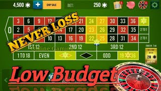 NEVER LOSS 😋 LOW BUDGET || Roulette Strategy To Win || Roulette Tricks