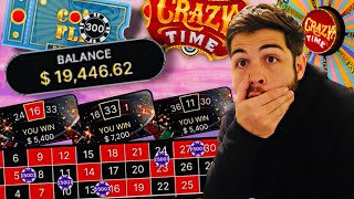 Winning $20,000 On Roulette Then Going To Crazy Time!!!