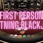 First Person Lightning Blackjack Big Win