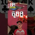 ACES FOR A $500 POT! #shorts #aces #poker