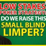 Low Stakes Poker Strategy: Do We Raise This Small Blind Limper?