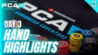 IS THIS THE BEST BUBBLE HAND EVER?! | $10,300 Main Event Day 3 Highlights | PokerStars PCA 2023