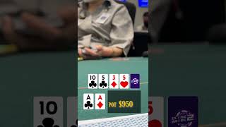 ACES TO THE RESCUE! #poker #texasholdem #pokervlog #shorts #texasholdempokervlog