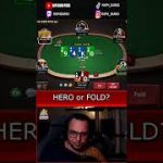 HERO ALL-IN with A-high in a 4b POT? #shorts #poker