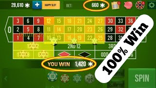 100% WIN 🌹 || Roulette Strategy To win || Roulette Tricks