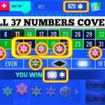 ALL 37 Numbers Cover 🌹 || Roulette Strategy To Win || Roulette