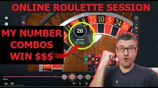 Playing my NUMBER COMBOS against Online ROULETTE Wheel | Online Roulette | Online Roulette Strategy