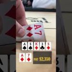 ACTION PLAYER PUNTS HIS STACK TO ME! #shorts #poker #pokervlog #texasholdem