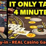 Unbelievable 4 Minutes of BLACKJACK in a Las Vegas Casino!!