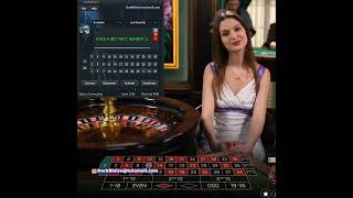 Win Live Dealer Roulette 100% #shorts #casinogame #roulette #livedealer
