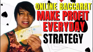 How To Make PROFIT Everyday in ONLINE BACCARAT? Set a GOAL then WIDRAW