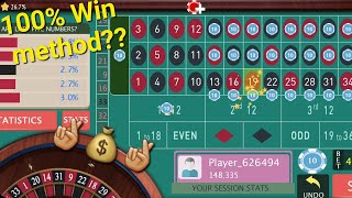 100% Win roulette strategy? Casino will hate this method 🤑💰🤑