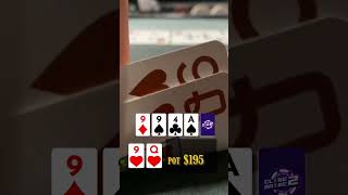 OVER BET UNTIL THEY CALL! #poker #texasholdem #pokervlog #shorts