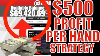 How To Win With Baccarat Strategy “FLAT BET 1 WALK 3 WALK” $500 Profit Per Hand (Not Click Bait)