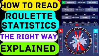 HOW TO READ ROULETTE STATISTICS | THE RIGHT TECHNIQUE | EXPLAINED