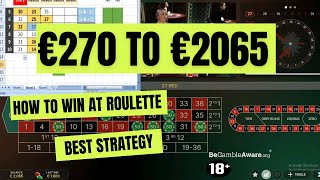 €270 to €2065 Playing Roulette With My Roulette Strategy