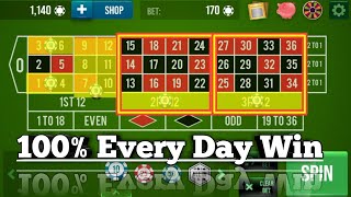100% Every Day Win 🌹🌹|| Roulette Strategy To Win || Roulette