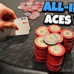 ALL-IN w/ ACES THREE TIMES!? | Poker Vlog #200
