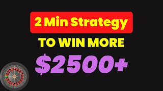 2 Minute Roulette Strategy to WIN more at Roulette