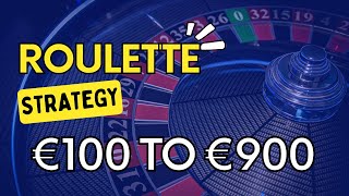 Roulette strategy Low Budget | Evolution Gaming Auto Roulette | 100 € To 900 €