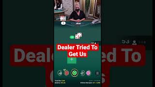 Infinite Blackjack – Blackjack Dealer Almost Got Us #shorts #shortsvideo #shortvideo