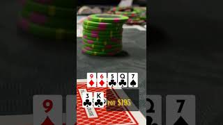 BLUFFING FOR IT ALL WITH KING HIGH! #shorts #poker #pokervlog