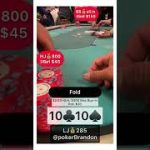 1010 b – mistake? – #pokerbrandon #poker #pokerstrategy  #pokerreels #pokertips #AA  #bluff #aces