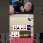 7 high like a boss! #poker #texasholdem #pokervlog #shorts