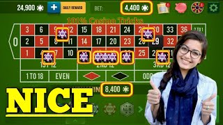 Nice Winning Roulette Strategy 🌹🤨|| Roulette Strategy To Win || Roulette