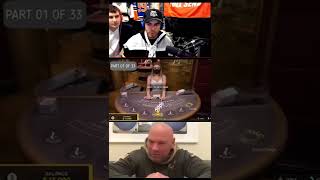 Dana White and Nelk playing blackjack