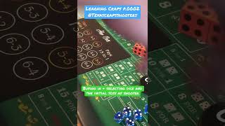 Learning Craps P.0002 Buyin, selecting dice, placing PL bet, and shooting the dice… #craps #dice