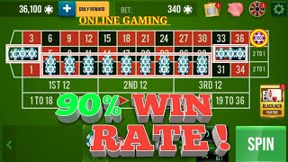90% WIN RATE ROULETTE STRATEGY || Roulette Strategy To Win || Roulette Tricks