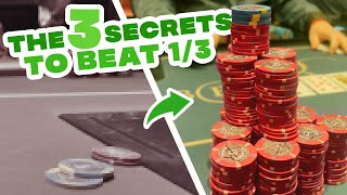 The SECRET to beat 1/3 NLH LIVE POKER CASH GAME! CRAZY POKER HANDS IN LAS VEGAS POKER VLOG #23