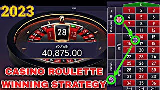 CASINO ROULETTE WINNING STRATEGY| TODAY BIG WIN CASINO ROULETTE GAME| WINNING TRICKS CASINO ROULETTE