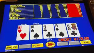 Winning at Video Poker Strategy Session – Bonus Poker in Las Vegas | 50 cent machine in Las Vegas