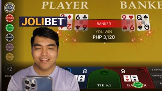 BACCARAT STRATEGY | KUMITA NG 1,500 TO 5,000 NG WALA PANG 30 MINUTES | JOLIBET